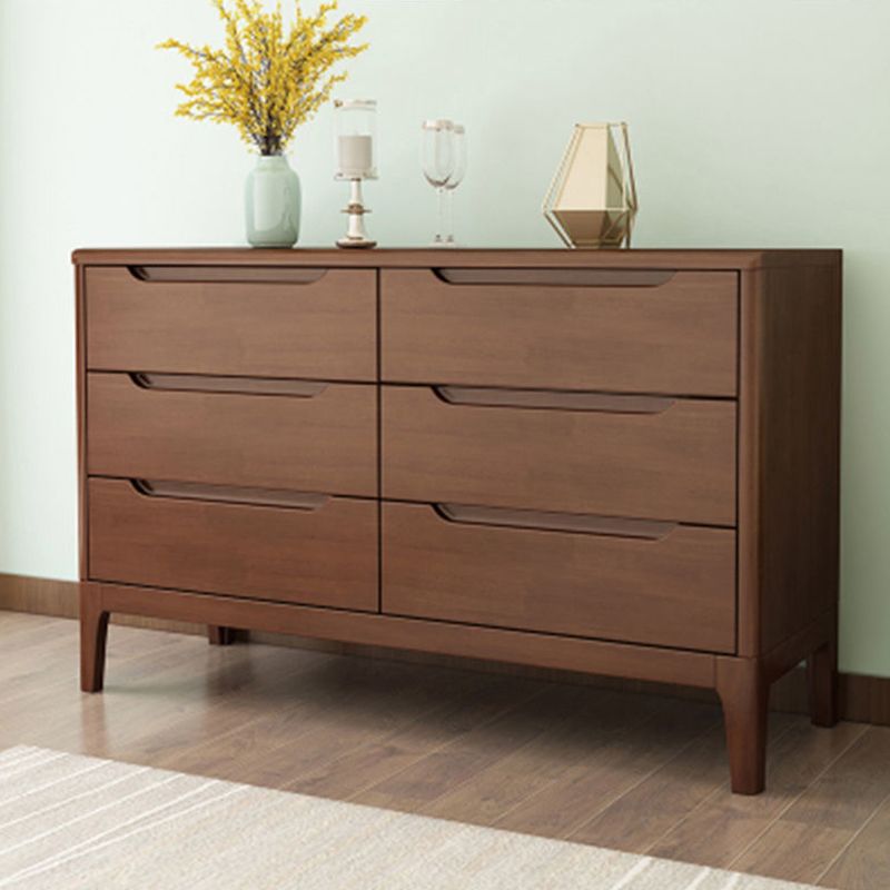 American Traditional Storage Chest Solid Wood Dresser with 5/6/7 Drawers
