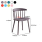 Sillas sin brazo de silla de comedor de estilo contemporáneo con patas de plástico para el hogar