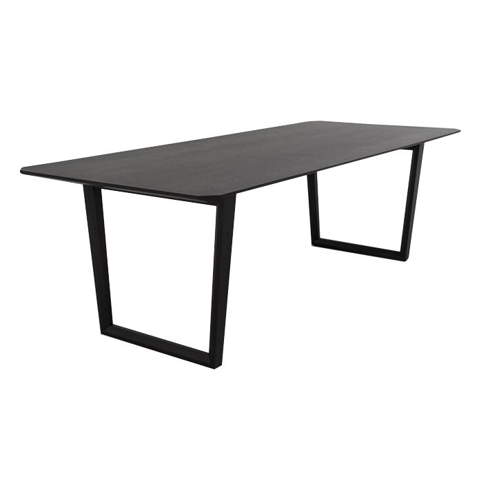 Rectangle Black Dining Table Wooden Table Industrial with Double Pedestal Clearhalo ' dining_table' 'Dining Tables & Seating' 'Dining Tables' 'furn' 'furn_dining_table' 'Furniture' 'furniture_dining_table' 'Kitchen & Dining Furniture' 'kitchen&dining_furn' 'kitchen' 'kitchen_dining_table' 1200x1200_daca355e-c848-4501-b362-7e6af099d728