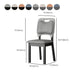 Wood Industrial Indoor-Outdoor Side Chair Open Back Dining Side Chair