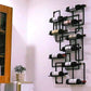 Industrie Wandmontierte Flaschen Weinregal Metall Wine Rack Flasche in Messing