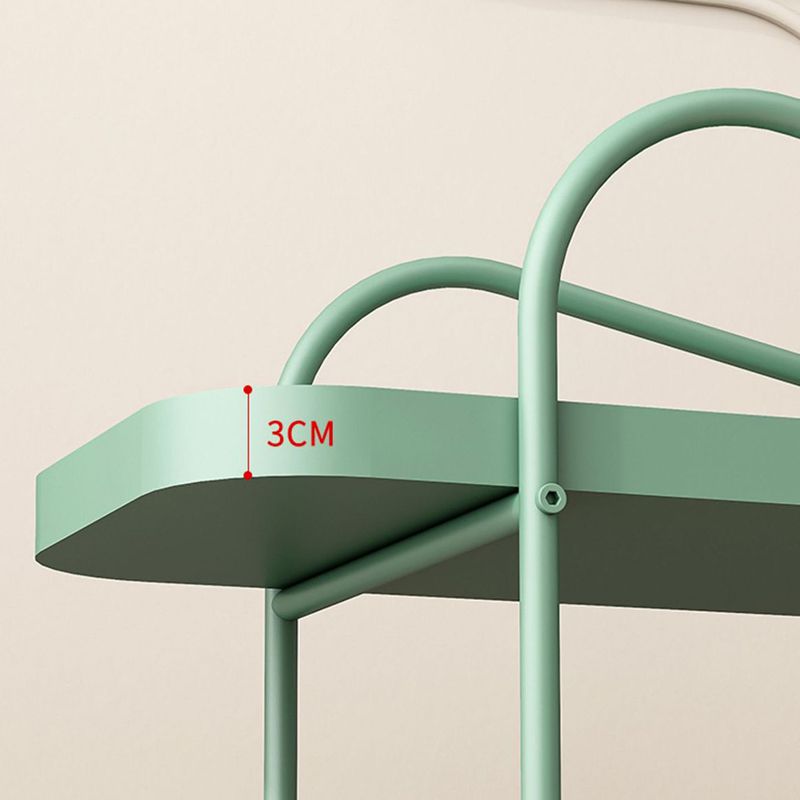 25.2" Tall Metal Side Table Shelf Included End Table with Casters Clearhalo 'Coffee & Accent Tables' 'End & Side Tables' 'end_side_tables' 'furn' 'furn_end_side_tables' 'Furniture' 'Living Room Furniture' 1200x1200_dacc2361-7afb-4953-8bb7-233438fbcbce