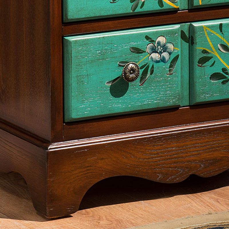 Coffre de rangement vertical en bois côtier pour lingerie, pour chambre à coucher