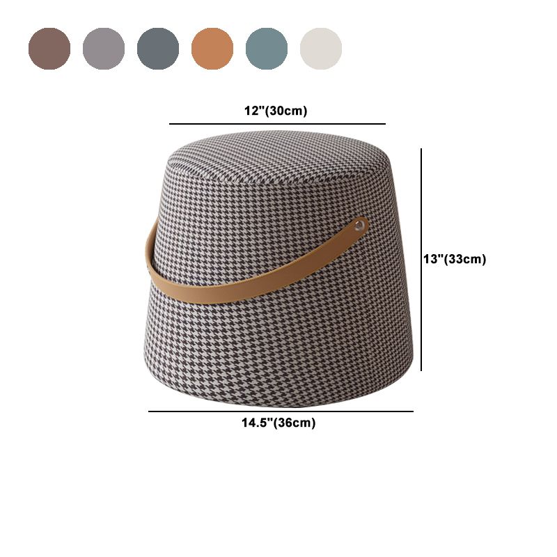 Stylish Round Ottoman Pure Color Faux Leather Water Resistant Standard Ottoman Clearhalo 'furn' 'furn_ottomans_poufs' 'Furniture' 'Living Room Furniture' 'Ottomans & Poufs' 'ottomans_poufs' 1200x1200_dacdd450-1714-41f5-892d-2383e7113d28