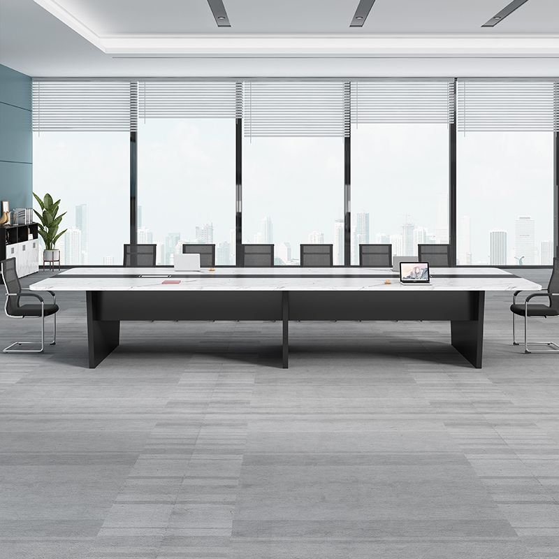 Scrivania di scrittura in stile industriale Curve Cable Management Office Desk