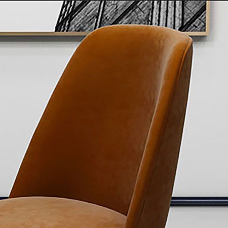 Scandinavian Design Solid Back Armless Dining Chairs Upholstered Dining Side Chair Clearhalo ' kitchen&dining_furn' 'Dining Chairs' 'Dining Tables & Seating' 'dining_chair' 'furn' 'furn_dining_chair' 'Furniture' 'furniture_dining_chair' 'Kitchen & Dining Furniture' 'kitchen' 1200x1200_dace9e63-b816-4dc0-8e0c-9fe3b5b52966