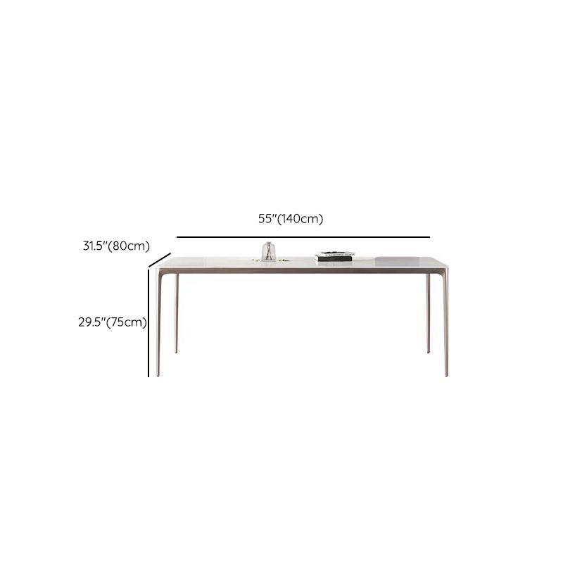Home Glam Style Dining Table Rectangle Acrylic Base Dining Table Clearhalo 'Dining Tables & Seating' 'Dining Tables' 'dining_table' 'furn' 'furn_dining_table' 'Furniture' 'Kitchen & Dining Furniture' 1200x1200_dacea924-7ed7-478b-8c98-25146f7ed9c3