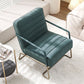 Arms Included Lounge Chair Living Room Chair with Gold Tone Legs Clearhalo 'Accent Chairs' 'accent_chairs' 'Chairs & Seating' 'furn' 'furn_accent_chairs' 'Furniture' 'Living Room Furniture' 1200x1200_dacf1f77-1bc6-4569-b80f-a1b8b98b0ba0