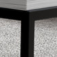 Contemporary 17.7" H Coffee Table Rectangular Stone Top Simple Cocktail Table Clearhalo 'Coffee & Accent Tables' 'Coffee Tables' 'coffee_tables' 'furn' 'furn_coffee_tables' 'Furniture' 'Living Room Furniture' 1200x1200_dacfdd56-665f-49c7-a40a-bb7fbe2f0352