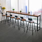 Modern Style Bar Table Set 1/7 Pieces Rectangle Wood Counter Table with Stools Clearhalo 'Bar Furniture' 'furn' 'furn_home_bar_bar_sets' 'Furniture' 'Home Bars & Bar Sets' 'home_bar_bar_sets' 'Kitchen & Dining Furniture' 1200x1200_dad0da64-aa4c-4499-b609-61c854fe1860