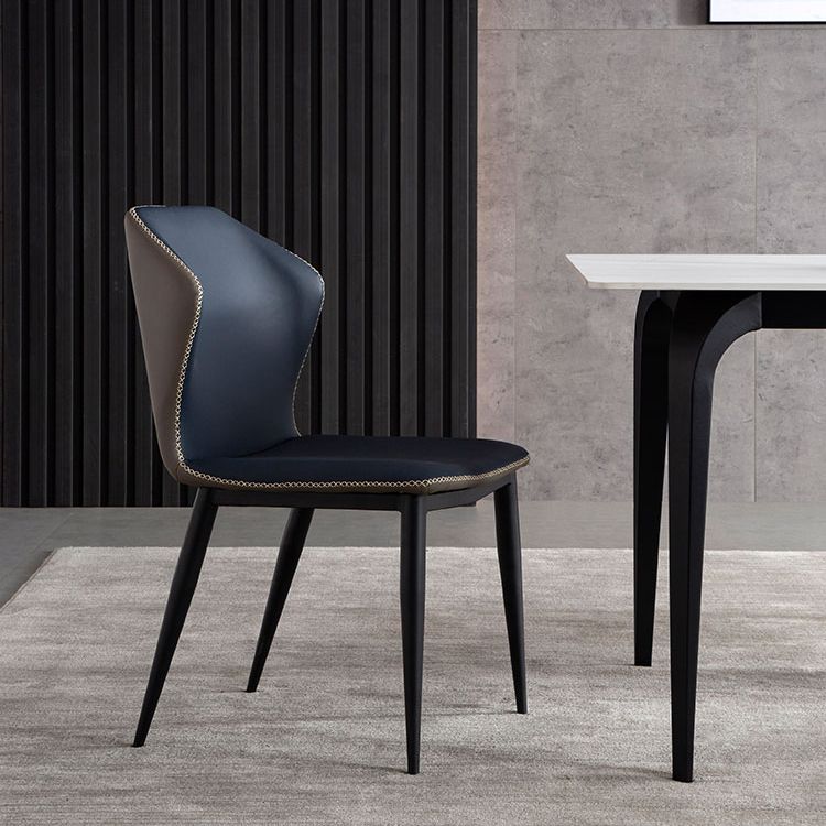 Modern Style Chairs Dining Armless Chair for Kitchen with Metal Legs Clearhalo 'Dining Chairs' 'Dining Tables & Seating' 'dining_chair' 'furn' 'furn_dining_chair' 'Furniture' 'furniture_dining_chair' 'Kitchen & Dining Furniture' 1200x1200_dad15e39-0ceb-4800-84e1-caa6ddebbca6