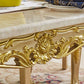 Rectangle Victoria Dinette Table Marble Dining Room Dinner Table with 4-foot Clearhalo ' dining_table' 'Dining Tables & Seating' 'Dining Tables' 'furn' 'furn_dining_table' 'Furniture' 'furniture_dining_table' 'Kitchen & Dining Furniture' 'kitchen&dining_furn' 'kitchen' 'kitchen_dining_table' 1200x1200_dad27123-adab-418b-9201-83e87de16ede