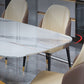 Luxury Home Sintered Stone Table Rectangle Table with Gold Pedestal Base Clearhalo ' dining_table' 'Dining Tables & Seating' 'Dining Tables' 'furn' 'furn_dining_table' 'Furniture' 'furniture_dining_table' 'Kitchen & Dining Furniture' 'kitchen&dining_furn' 'kitchen' 'kitchen_dining_table' 1200x1200_dad4f751-f177-49eb-8d47-9d2bb5a64684