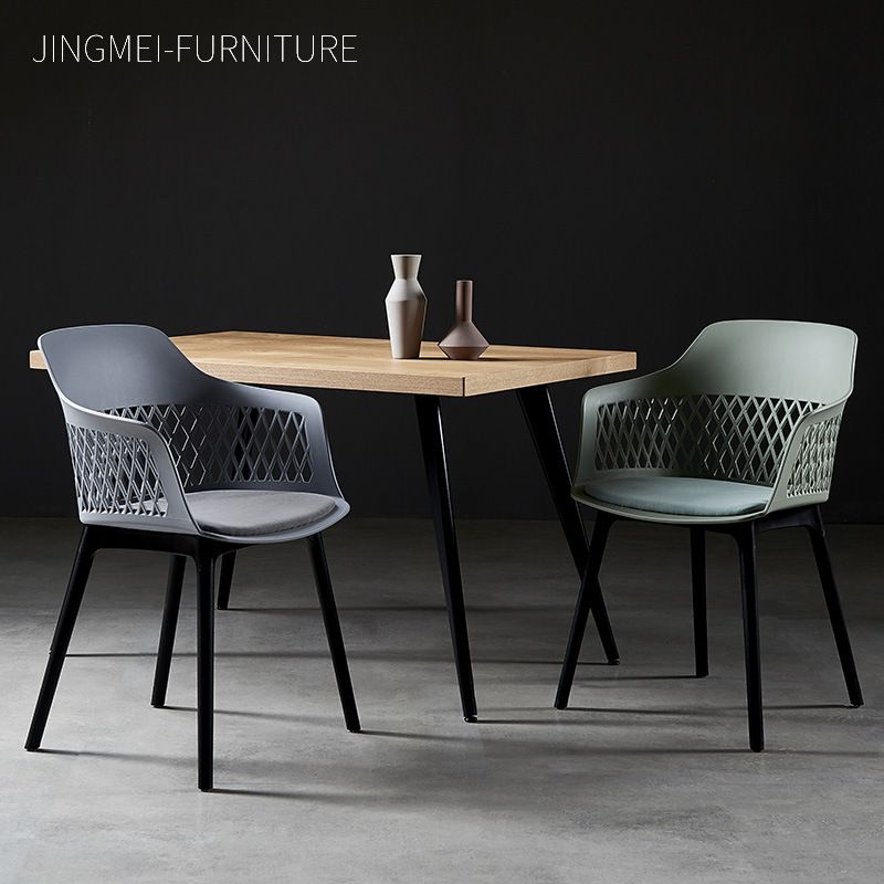 Contemporary Metal Indoor-Outdoor Room Armchair Open Back Chair Clearhalo ' kitchen&dining_furn' 'Dining Chairs' 'Dining Tables & Seating' 'dining_chair' 'furn' 'furn_dining_chair' 'Furniture' 'furniture_dining_chair' 'Kitchen & Dining Furniture' 'kitchen' 1200x1200_dad87fa8-a914-4390-90bf-870a64919438