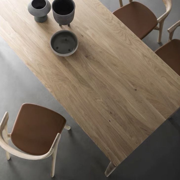 Table à manger en bois de bois rectangle