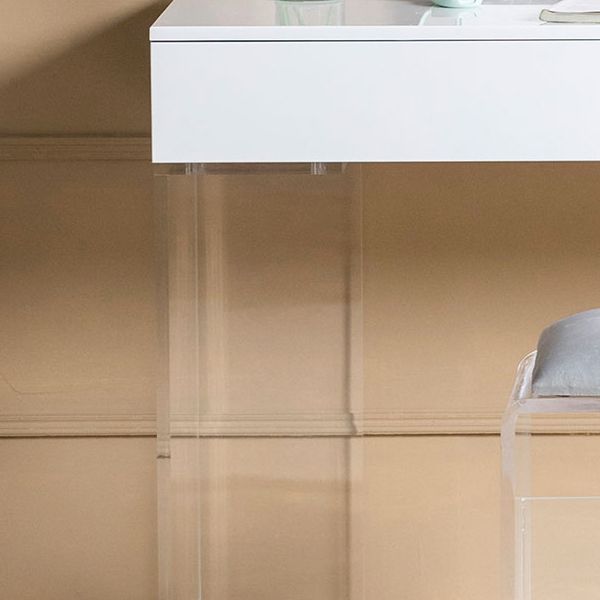 Contemporary 2 Drawers Make-up Vanity Acrylic Makeup Vanity Desk Table