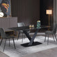 Industrial Black Table for Restaurant Rectangle Dining Table with Pedestal Base Clearhalo 'Dining Tables & Seating' 'Dining Tables' 'dining_table' 'furn' 'furn_dining_table' 'Furniture' 'furniture_dining_table' 'Kitchen & Dining Furniture' 'kitchen' 'kitchen_dining_table' 1200x1200_dad93f07-f0b7-4baa-8f44-3b6572fa3d6f