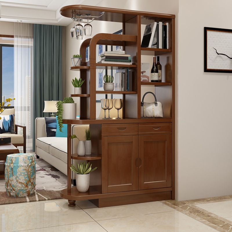 Mid-Century Modern Wine Glass Stemware Rack Holder Rubberwood Freestanding Wine Rack Clearhalo 'furn' 'furn_wine_racks' 'Furniture' 'Kitchen & Dining Furniture' 'Wine Racks' 'wine_racks' 1200x1200_dad978b8-5466-4065-8fca-a25a3a27785a