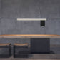 Solid Wood Rectangle Dining Table Modern Kitchen Wood Table with Metal Pedestal Clearhalo ' dining_table' 'Dining Tables & Seating' 'Dining Tables' 'Furniture' 'furniture_dining_table' 'Kitchen & Dining Furniture' 'kitchen&dining_furn' 'kitchen' 'kitchen_dining_table' 1200x1200_dadb1411-3f5b-4d66-ac1c-e5193ff6a22f