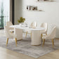 Glam 1/2/5/6/7 Pieces Dining Set Oval Sintered Stone Dining Table Set Clearhalo 'Dining Room Sets' 'Dining Tables & Seating' 'dining_room_set' 'furn' 'furn_dining_room_set' 'Furniture' 'furniture_dining_room_set' 'Kitchen & Dining Furniture' 1200x1200_dadb3449-ce2f-4887-91aa-93807b2e1030
