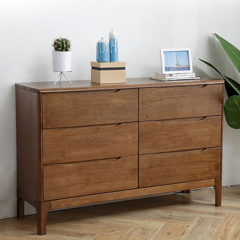 Modern Rubberwood Solid Wood Buffet Sideboard 15.7"D Dining Room Buffet Server with Drawer Clearhalo 'buffet_sideboard' 'Buffets & Sideboards' 'furn' 'furn_buffet_sideboard' 'Furniture' 'furniture_buffet_sideboard' 'Kitchen & Dining Furniture' 1200x1200_dadd323a-7f25-49d0-8c16-5ed7734958c2