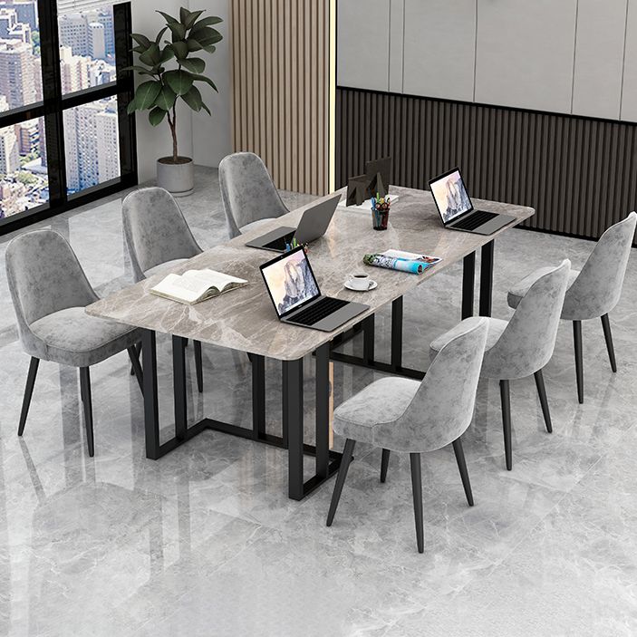 Sintered Stone Rectangular Meeting Table Office Industrial Writing Desk Clearhalo 'furn' 'furn_office_desk' 'Furniture' 'furniture_office_desk' 'Office Desks' 'Office Furniture' 'office_desk' 1200x1200_dade3d95-e310-419e-83f1-6fd4c1e34a6f