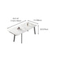 Luxury Sintered Stone Top Table Extendable Rectangle Table with 4 Legs