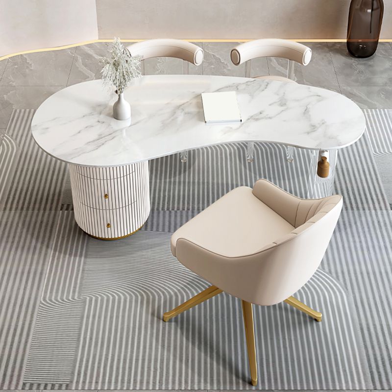 Bureau d'écriture en pierre de style glamour