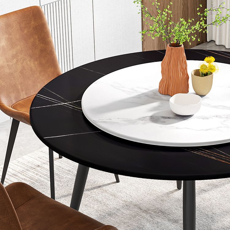 Modern Restaurant Table and Chair Set 1/4/5/7 Pieces Round Dining Table Set Clearhalo 'Dining Room Sets' 'Dining Tables & Seating' 'dining_room_set' 'furn' 'furn_dining_room_set' 'Furniture' 'Kitchen & Dining Furniture' 1200x1200_dae0b249-4daf-441d-a97d-fbf51067a800