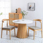 Round Top Dining Table Contemporary Dining Table with Pedestal Base