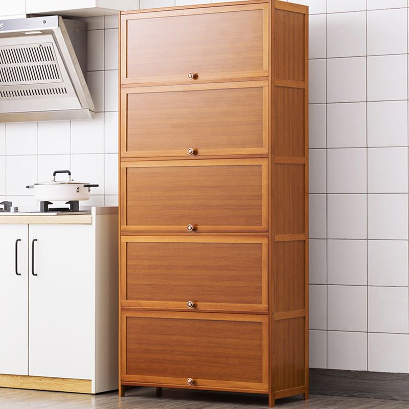 Server da pranzo di bambù Brown Celevaboard a buffet contemporaneo per casa