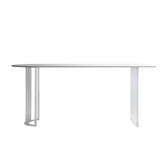White Stone Dining Table Contemporary Dining Table with Sled Base Clearhalo 'Dining Tables & Seating' 'Dining Tables' 'dining_table' 'furn' 'furn_dining_table' 'Furniture' 'furniture_dining_table' 'Kitchen & Dining Furniture' 'kitchen' 'kitchen_dining_table' 1200x1200_dae4c4c0-7fee-46e8-9a55-b51dd08ba921