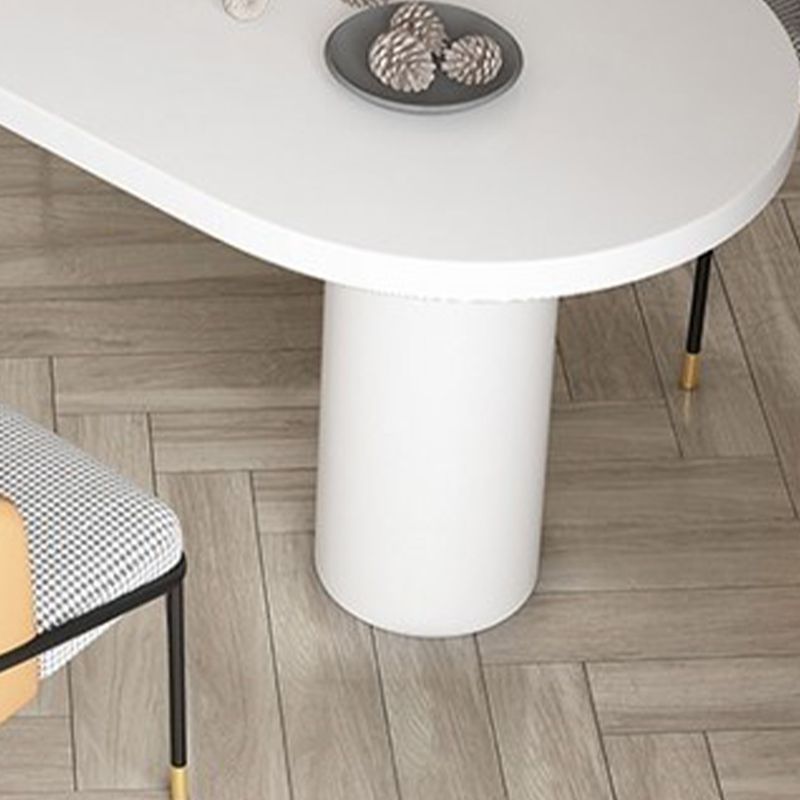 Free Form Dining Table Contemporary Table with Double Pedestal Base for Kitchen Clearhalo ' dining_table' 'Dining Tables & Seating' 'Dining Tables' 'furn' 'furn_dining_table' 'Furniture' 'furniture_dining_table' 'Kitchen & Dining Furniture' 'kitchen&dining_furn' 'kitchen' 'kitchen_dining_table' 1200x1200_dae5c18a-d3e6-4df0-b9e8-86049e20a750
