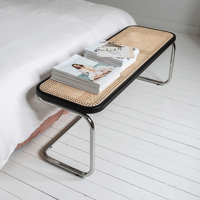 Tropical Rubber Wood Bedroom Bench 15" Wide Entryway Bench with Legs Clearhalo 'Benches' 'Chairs & Seating' 'furn' 'furn_benches' 'Furniture' 'Living Room Furniture' 1200x1200_dae6353d-5c2c-42a7-a703-4e368a71cdba