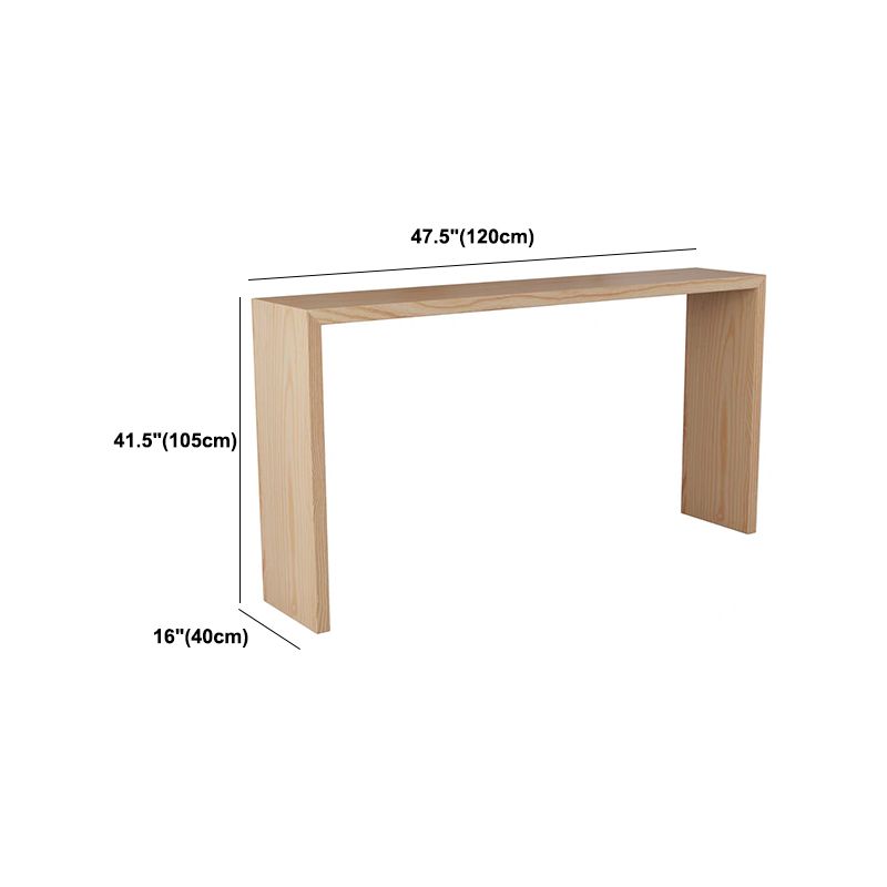 Juego de mesa de Bar rectangular moderna de madera maciza, mesa de mostrador de 1/7 piezas con taburetes sin respaldo