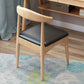 Contemporary Dining Chair Armless Side Chair with Wooden Legs for Kitchen