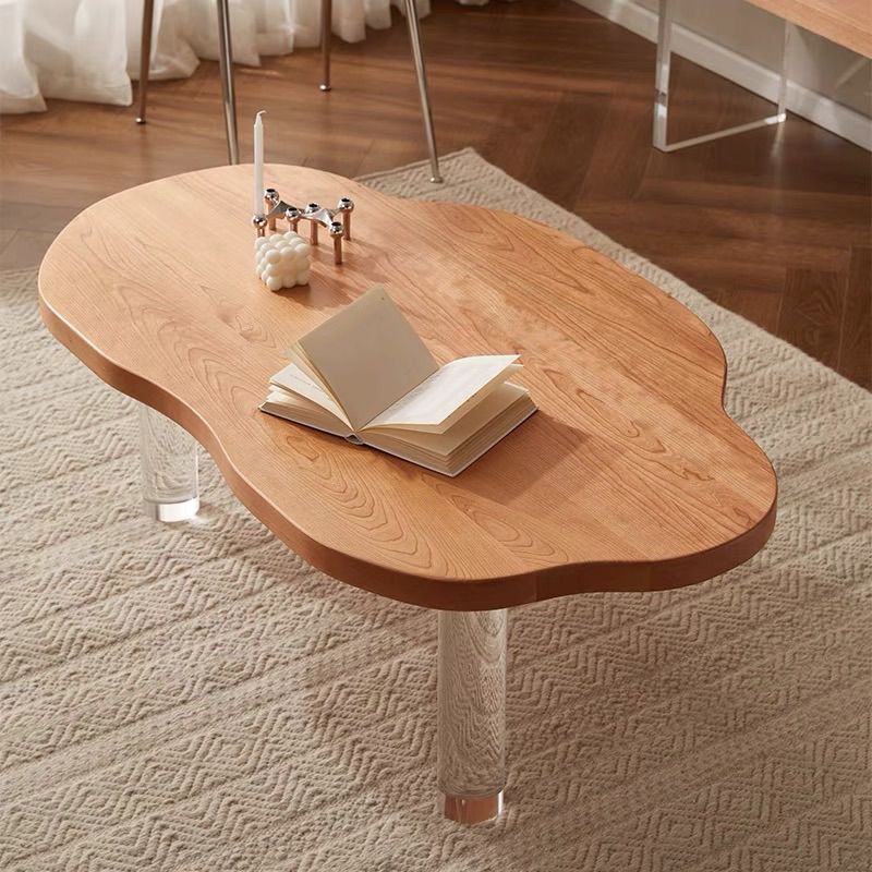 Nordic Style Cocktail Table Pine Material Wood ColorFree Shape Coffee Table Clearhalo 'Coffee & Accent Tables' 'Coffee Tables' 'coffee_tables' 'furn' 'furn_coffee_tables' 'Furniture' 'furniture_coffee_tables' 'Living Room Furniture' 1200x1200_daedf67b-d56b-4e71-b3fd-02ff38d872e9