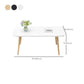 Modern 15.74" H Rectangle Coffee Table Wooden 4 Legs Cocktail Table