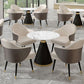 Metal Base Table Glam Style Sintered Stone Dining Table for Home Use Clearhalo 'Dining Tables & Seating' 'Dining Tables' 'dining_table' 'furn' 'furn_dining_table' 'Furniture' 'Kitchen & Dining Furniture' 1200x1200_daf23944-a590-4fdc-99d1-ad8308e5236a