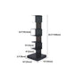 Black Contemporary Corner Bookshelf Closed Back Vertical Steel Shelf Clearhalo 'Bookcases' 'furn' 'furn_bookcases' 'Furniture' 'furniture_bookcases' 'kitchen' 'kitchen_bookcases' 'Living Room Furniture' 'Office Furniture' 1200x1200_daf30048-da83-4e12-8a14-5725891de07b