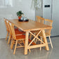 Simplicity Pine Solid Wood Dining Table Rectangular Table in Wood Color with Four-leg Clearhalo ' dining_table' 'Dining Tables & Seating' 'Dining Tables' 'furn' 'furn_dining_table' 'Furniture' 'furniture_dining_table' 'Kitchen & Dining Furniture' 'kitchen&dining_furn' 'kitchen' 'kitchen_dining_table' 1200x1200_daf6bc1c-1515-4882-9484-cd6d64e17dbd