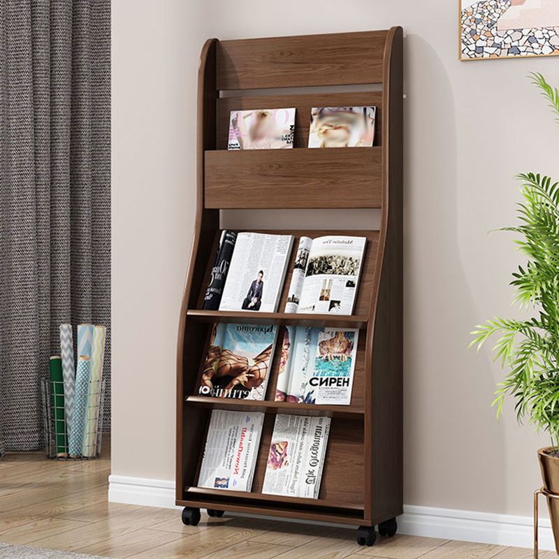 Closed Back Contemporary Bookcase Engineered Wood Vertical Bookshelf with Shelves Clearhalo 'Bookcases' 'furn' 'furn_bookcases' 'Furniture' 'Office Furniture' 1200x1200_daf786c3-926f-44b2-bdea-2b509cbc4975