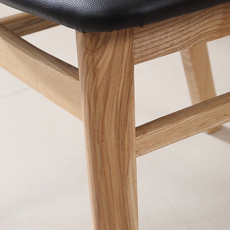 Contemporary Dining Chair 16.5'' Wide Open Side Chair with 4 Wood Legs for Home Use Clearhalo ' kitchen&dining_furn' 'Dining Chairs' 'Dining Tables & Seating' 'dining_chair' 'furn' 'furn_dining_chair' 'Furniture' 'furniture_dining_chair' 'Kitchen & Dining Furniture' 'kitchen' 1200x1200_daf7e3f7-25a0-4fef-ad0b-dc35020f1012