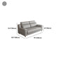 Light-grey Contemporary Sofa Genuine Leather Living Room Sofa & Chaise Clearhalo 'furn' 'furn_sectionals' 'Furniture' 'Living Room Furniture' 'Sectionals' 1200x1200_daf892a6-0a97-4f26-b2c6-564ce1cc9475