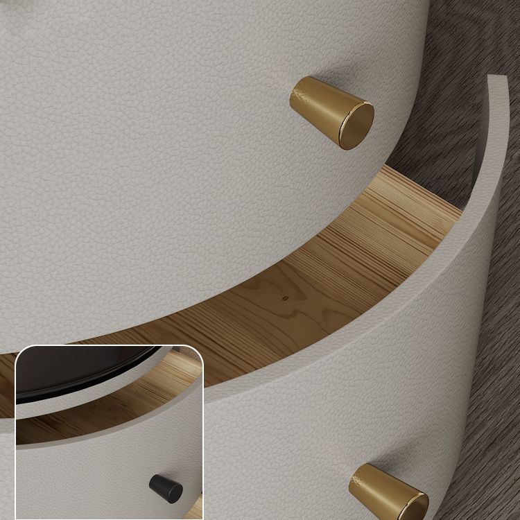 Modern Accent Table Nightstand Stone/Glass Nightstand with 2 Drawers Clearhalo 'Bedroom Furniture' 'furn' 'furn_night_stand' 'Furniture' 'night_stand' 'Nightstands' 1200x1200_daf8c001-c01e-43e5-b09a-5dd5f689e38c