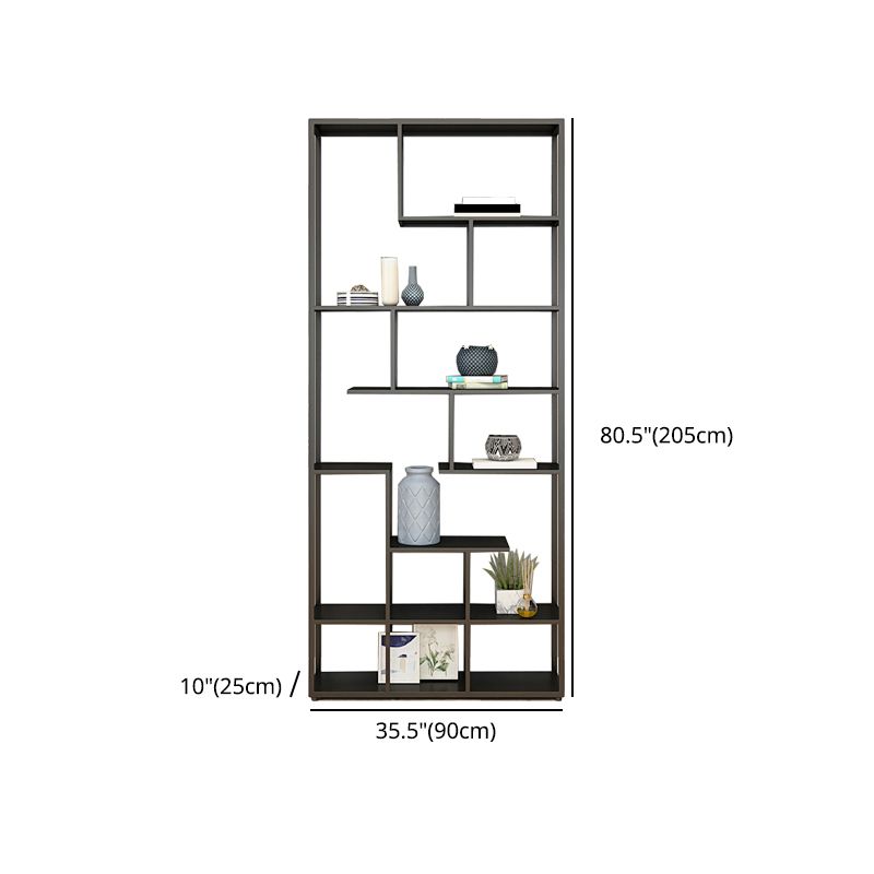 9.84"W Bookshelf Black Open Back Modern Style Bookcase for Home Office Clearhalo 'Bookcases' 'furn' 'furn_bookcases' 'Furniture' 'furniture_bookcases' 'Office Furniture' 1200x1200_daf97aa6-ba4f-4b1b-b640-3bf45e67c7cb