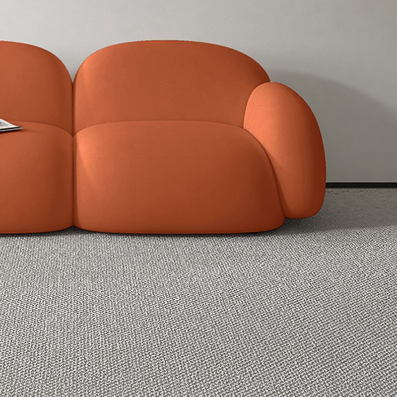 Contemporary Solid Color Velvet Sofa 33.46" Wide Square Arm Sofa