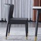 Silla de comedor de estilo moderno silla sin brazo con patas de madera para cocina
