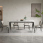 Stainless Steel Frame Dinette Table Stone Top Rectangle Dining Table Clearhalo 'Dining Tables & Seating' 'Dining Tables' 'dining_table' 'furn' 'furn_dining_table' 'Furniture' 'Kitchen & Dining Furniture' 1200x1200_dafaa3d8-91da-48be-b70b-85358713ac32