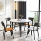 Contemporary Style 46'' Dining Table Stone Round Dining Room Collection for Indoor Clearhalo ' dining_table' 'Dining Tables & Seating' 'Dining Tables' 'furn' 'furn_dining_table' 'Furniture' 'furniture_dining_table' 'Kitchen & Dining Furniture' 'kitchen&dining_furn' 'kitchen' 'kitchen_dining_table' 1200x1200_dafcbe69-a915-4db3-852f-b5d4d0979911